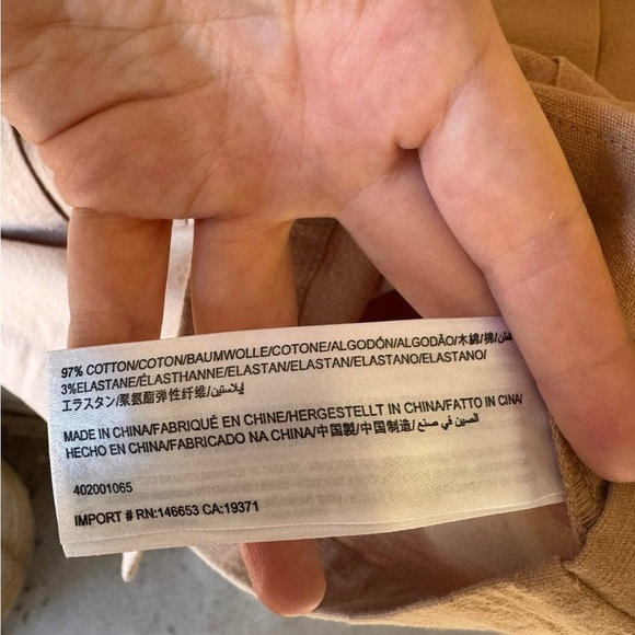 The Fifth Label Camel Tan Collared Camp Dress – Button Front, Utility Style, XS - Picture 5 of 6